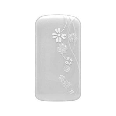 Quality  Decorative IMD Parts Process With Double Sided Film Off White Flower Design factory
